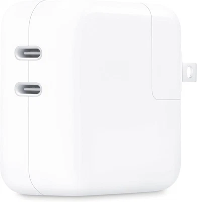 Genuine Apple 35W Dual USB-C Port Power Adapter Standard Version Wall Charger - Image 1 of 3
