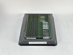 HP 672612-081 1x 16GB PC3-12800R Reg 2Rx4 ECC DDR3 RAM memoria server doppio rango - Foto 1 di 4