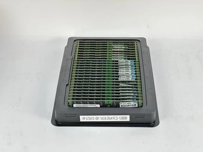 HP 672612-081 1x 16GB PC3-12800R Reg 2Rx4 ECC DDR3 RAM Server Memory Dual Rank - Image 1 of 4