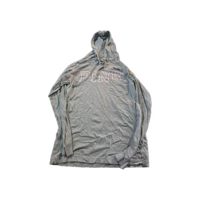 Victoria's Secret ROSA Mujer Azul Claro Manga Larga Camiseta Sudadera con Capucha Talla Pequeña Foto 1 de 3