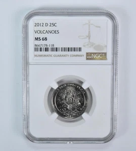 2012-D Washington Quarter ATB Volcanoes MS68 NGC *3179 - Picture 1 of 5