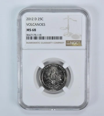 2012-D Washington Quarter ATB Volcanoes MS68 NGC *3179 - Image 1 of 4