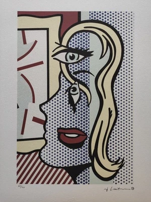 Roy Lichtenstein Signed - Cubist Blonde - Certificate - Image 1 of 4