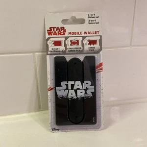 Star Wars Logo 3-in-1 Mobile Geldbörse Schwarz Neu - Bild 1 von 2