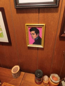 Elvis Lithograph/ Vintage Picture Frame 5" X 7"-Glass/Hang/Stand-New Cond.(fr3) - Picture 1 of 4