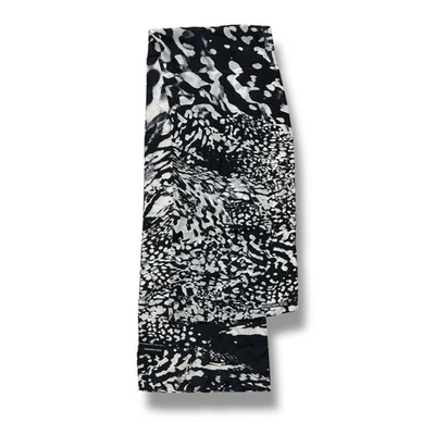 Jones New York Bufanda Blanco y Negro Rectangular 56” X 10.5” Unisex Cuello Bufanda Foto 1 de 3