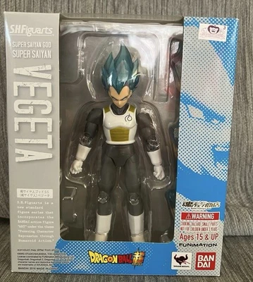 Figura de acción S.H.Figuarts Super Saiyan God SS Vegeta Dragon Ball - NUEVA Foto 1 de 2