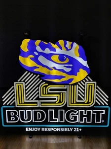 LSU Tigers led sign Bud Light  - Picture 1 of 3