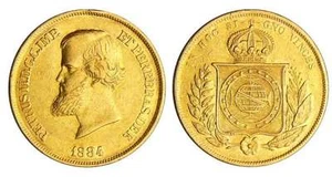 Brazil - Pedro II (1831-1889) - 10000 Reis 1884 - Picture 1 of 1