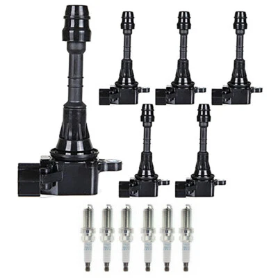6X Ignition Coils + 6X Spark Plugs For 2003-2006 Nissan 350Z Infiniti G35 3.5L - Image 1 of 4