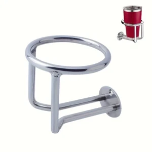1PC Marine Ring Cup Holder Stainless Steel Drink Holder Wall Boat Yacht Part - Picture 1 of 7