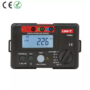 Uni-T Digital RCD ELCB Tester Single Phase AUTO RAMP Leakage Circuit Breaker - Picture 1 of 16