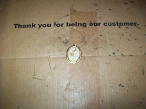 Vintage Roses Cameo Locket Gold Tone - Picture 1 of 5