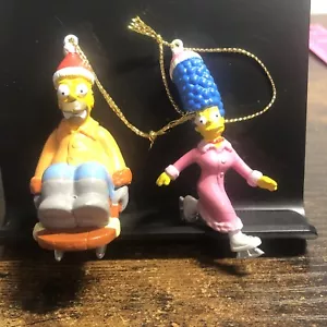 Vintage homer and Marge Simpson Christmas ornaments 2004 - Picture 1 of 7