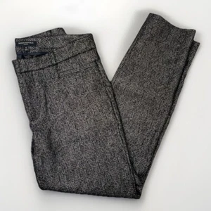 Banana Republic Women 8 Pants Sloan Fit Metallic Office Wear Black Gold Holiday - Picture 1 of 10