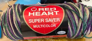 Red Heart Super Saver Multicolor Yarn Skeins 6oz Sage Mary LOT 7702 203 2 - Picture 1 of 3