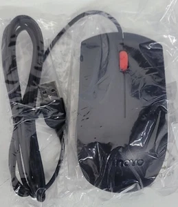 100× Lenovo OEM USB Optical Mouse Wired 00PH133 SM50L24506 1000 dpi NEW SEALED - Picture 1 of 2