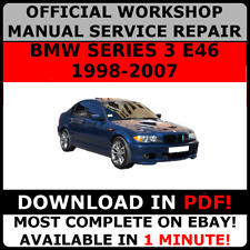 OFFICIAL WORKSHOP Service Repair MANUAL for BMW SERIES 3 E46 1998-2007