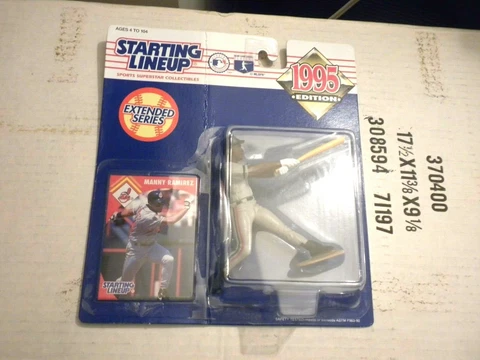BRAND NEW (NOS) 1995 MANNY RAMIREZ ROOKIE STARTING LINE UP FIGURE MINT BAD CARD Cover