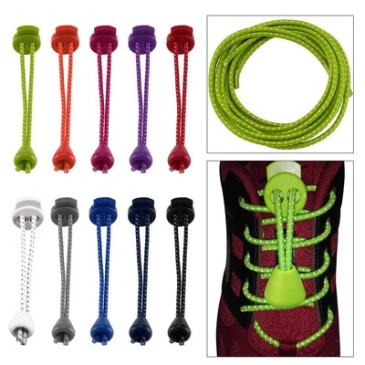 Elastic Lock Shoe Laces Shoelace Triathlon Running Trainers Boots Elasticated uk - Image 1 of 4