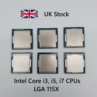 Intel Core i3 / i5 / i7 Desktop CPUs – LGA1150 / 1151 / 1155 / 1156 Socket LOT - Image 1 of 4