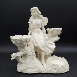 Statua vintage PartyLite Ariana's Garden Fairy Garden portacandele votivo tea light - Foto 1 di 11