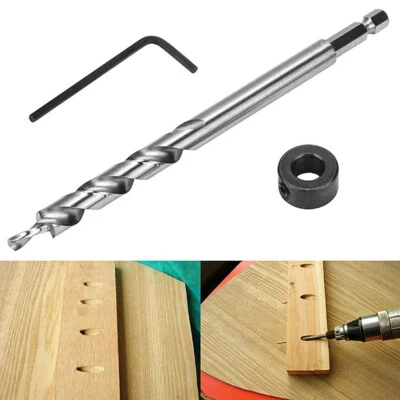 FNAGKAI Hex Twist Step Drill Bit Wrench Tool For Pocket Hole Drill Jig Guide 9.5mm UK