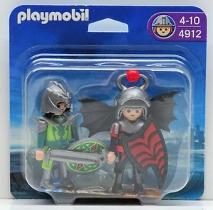 Blister Duo Pacco Aquilone E Elben Cavaliere Playmobil 4912 V. `09 Per Burg Conf - Picture 1 of 3
