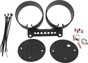 HARDDRIVE Dual Gauge Mount Bracket Black for 95-05 Harley Davidson Dyna and XL - Picture 1 of 2