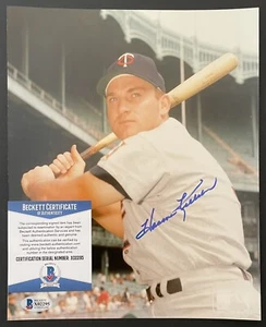 HARMON KILLEBREW Minnesota Twins Signed Autograph 8 x 10 Photo - BAS not PSA - Picture 1 of 2