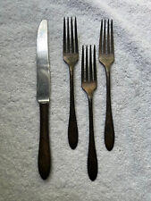 1932 Rare Community Silverplate Lady Hamilton Lot of- 3 Dinner Forks and 1 Knife