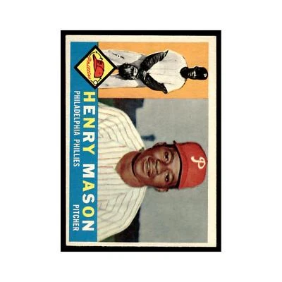 Henry Mason 1960 Topps #331 Philadelphia Phillies Baseball Card VG - Image 1 of 3
