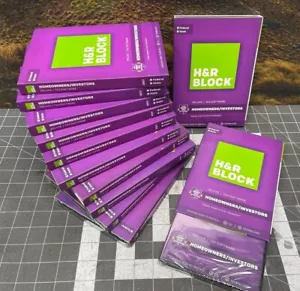 2017 H&R Block DELUXE turbo Federal & State Tax Cut New sealed CDH R HR USA 2017 - Picture 1 of 8