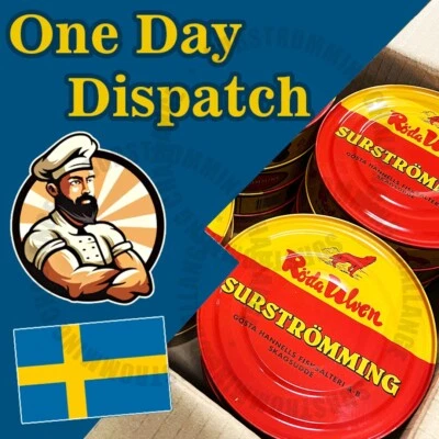 RODA ULVEN Swedish dish for true gourmets Röda Ulven Surstromming the most delicious, 300g