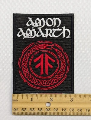 Amon Amarth Patch  Swedish Melodic Death Metal Viking Metal Band Logo - Image 1 of 2