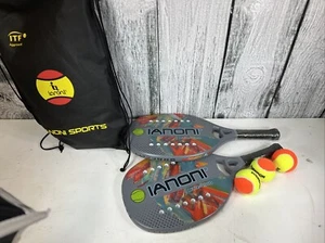 Ianoni BTR -9100 Schläger (2 mit Ball und Tasche) Graffiti Neu ohne Etikett - Bild 1 von 6