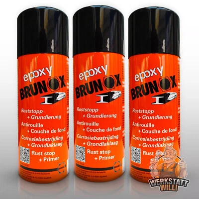 3x 400ml BRUNOX EPOXY SPRAY | ROSTUMWANDLER ROSTANIERER ROSTSCHUTZ ROSTSTOPP - Bild 1 von 4