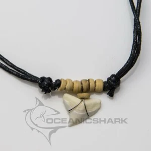 Shark tooth necklace beach children's party favour c45 - Picture 1 of 3