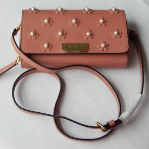 ZAC ZAC POSEN EARTHETTE Floral Flap Convertible Crossbody Bag Wallet Pink NWT - Picture 1 of 16