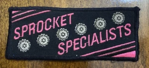 Vintage 1990's Sprocket Specialists Patch 5" x 2" - Picture 1 of 2
