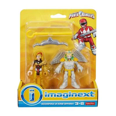 Figuras Imaginext Mighty Morphin Power Rangers Rey Esfinge y Escorpina Foto 1 de 2