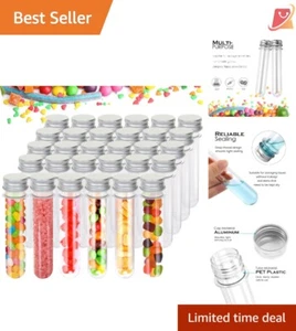 30 Pack Clear Plastic Tubes 45ML Leakproof Containers for Candy Bath Salt - Picture 1 of 9