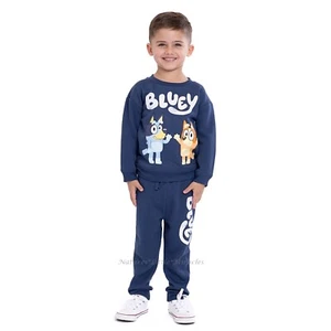 BLUEY Disney Sweat Shirt Pants Size 12M 18M 2 3 4 5 Toddler Set Outfit Girl Boys - Picture 1 of 5