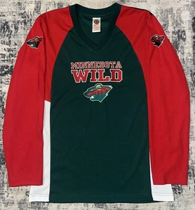 Minnesota Wild Vintage Practice Jersey Tee Embroidered Youth Size 2XL - Y2K - Picture 1 of 10