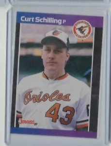 CARTOLINA CURT SCHILLING 1989 DONRUSS ROOKIE - INVIA UN'OFFERTA - SPEDIZIONE GRATUITA - Foto 1 di 12