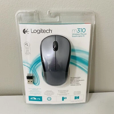 Logitech M310 1000 dpi 2.4Ghz USB Wireless Mouse 910-001675 Gray New/Sealed - Image 1 of 2