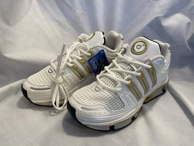 Scarpe da corsa Adidas A3 Twinstrike uomo 6 calzature bianco oro metallizzato BA7234 - Immagine 1 di 4