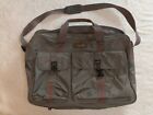 Carlton International Carry-On Bag Gray With Red Strip Shoulder Strap 19"x12"x8"