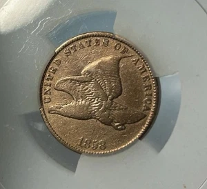 1858 Flying Eagle Cent 1C - Beverly Gold Exchange XF - DETAILS - Picture 1 of 4