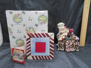 Blue Sky Clayworks by Heather Goldminc Gingerbread Candle House 2003 5 3/4" Tall - Picture 1 of 12